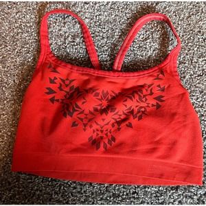 Patagonia Active Mesh Orange Tribal Pattern Bra Size Medium